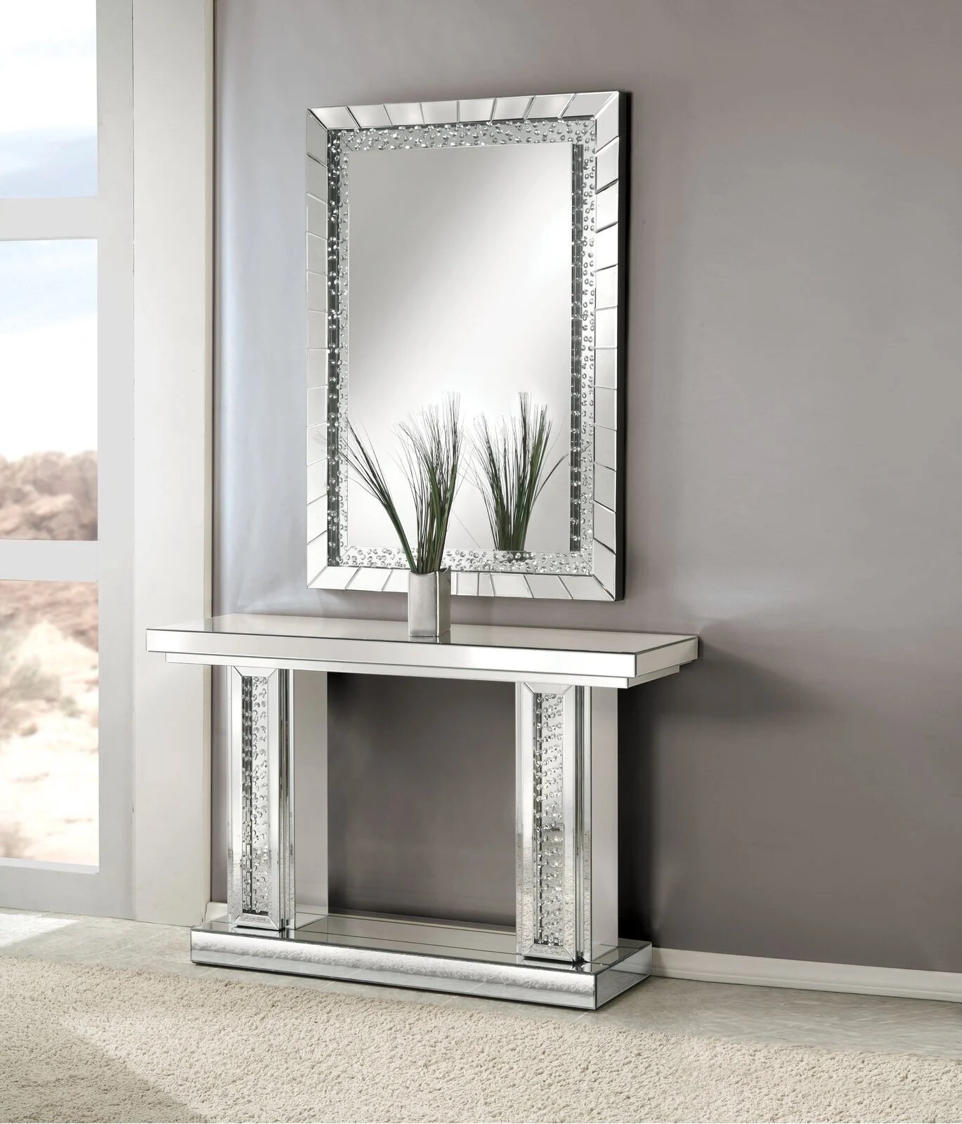 Crystal Console Table Set Designer Review Photos