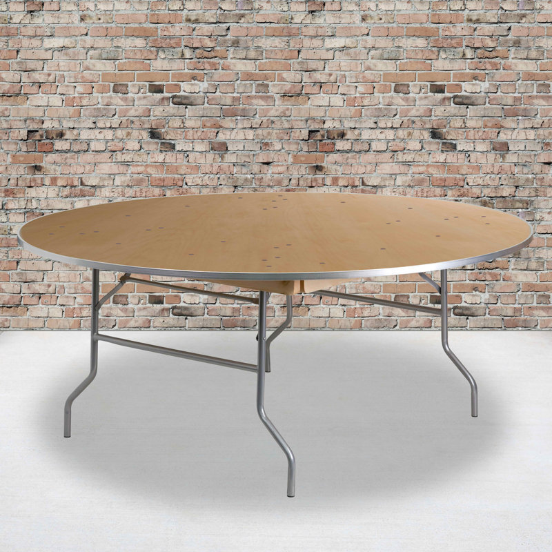 Extra large round foldable dining table