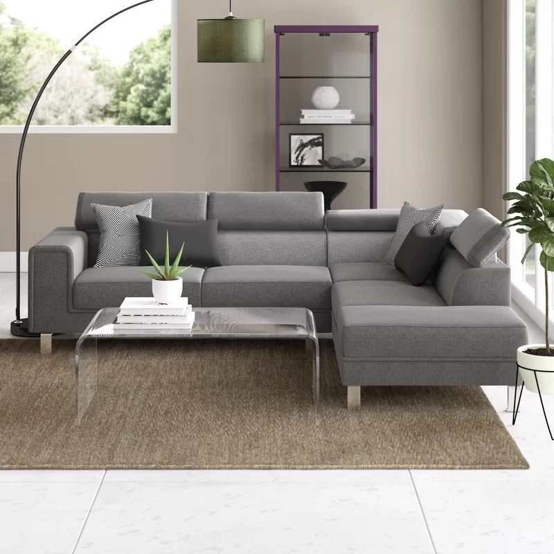 Modern gray sectional