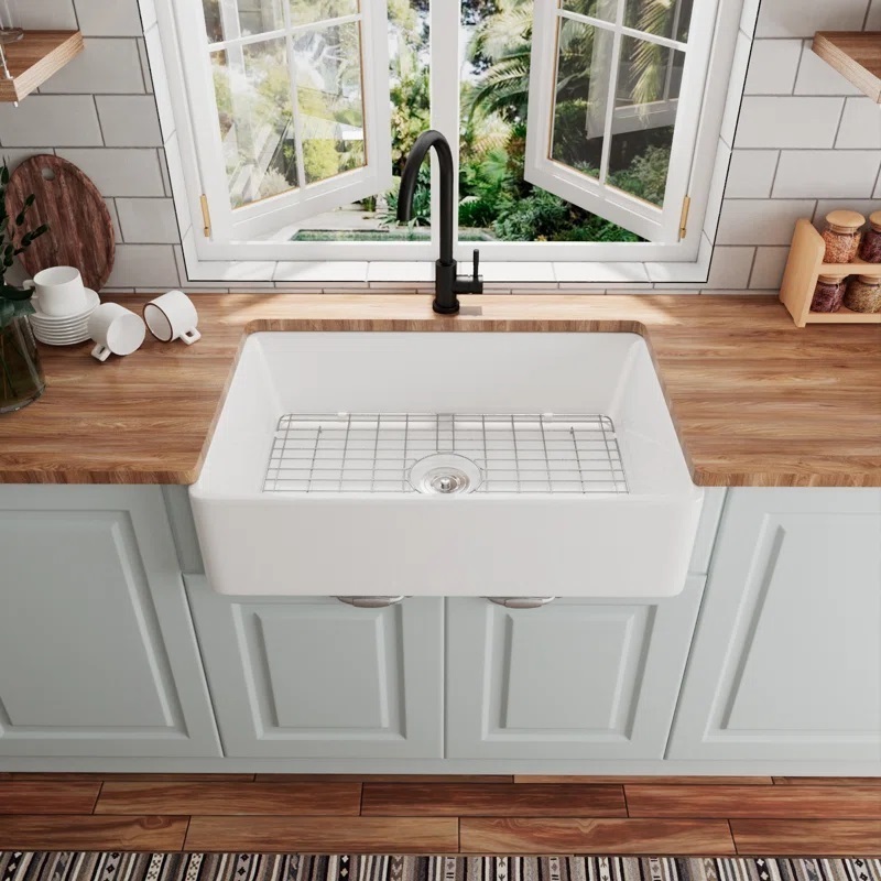 Drop in farmhouse kitchen sink
