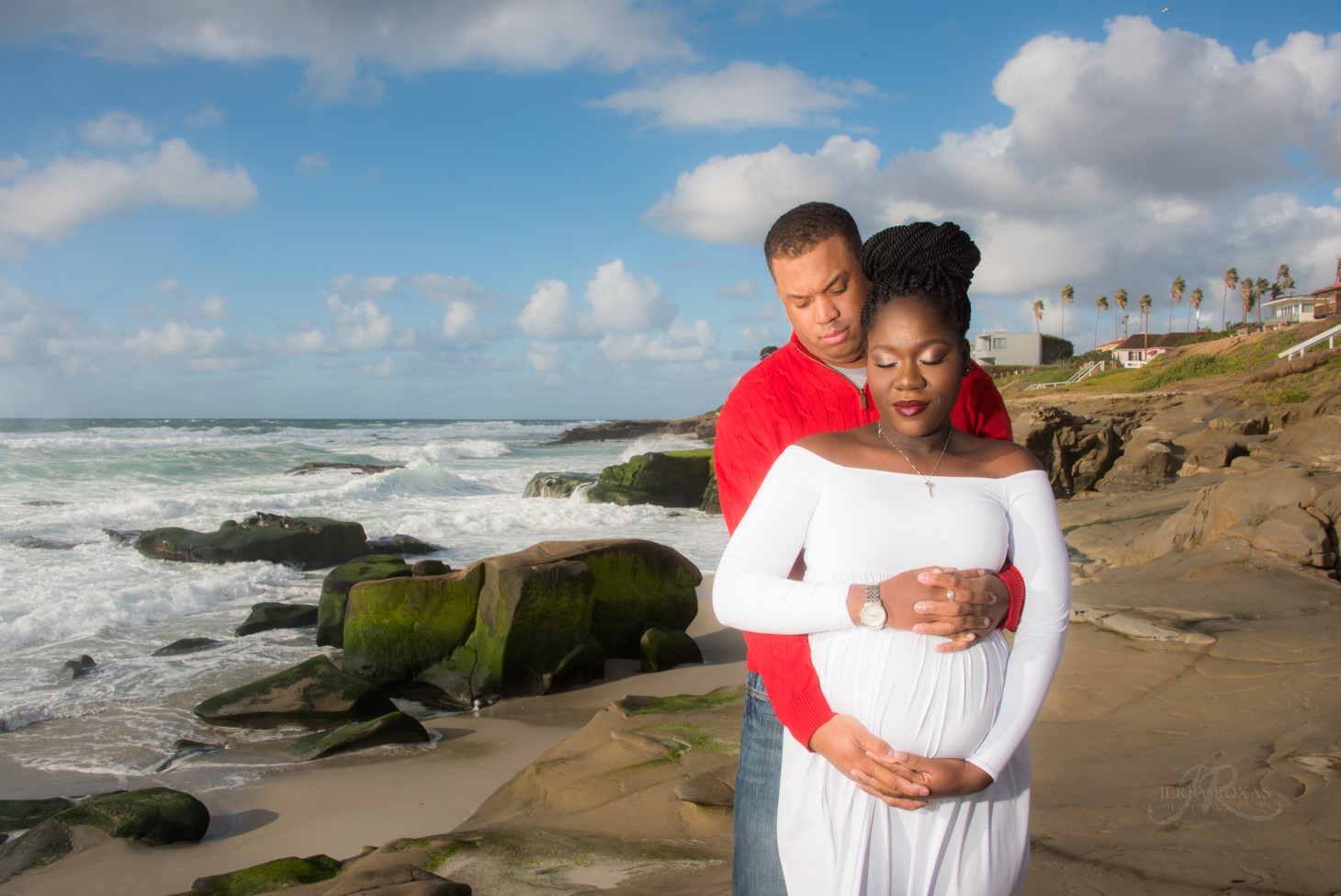Kendra and Sam's Maternity Portraits at Windansea Beach by Fotility Photography & Videography
