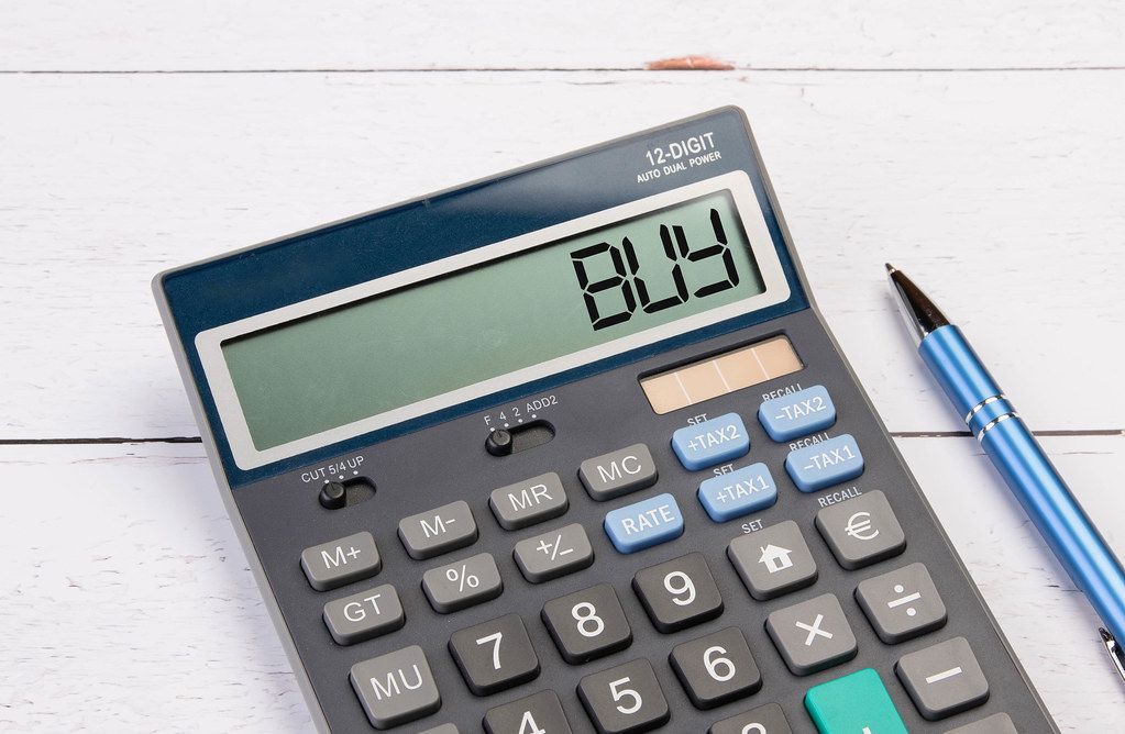 Calculator with the text student loans on the display