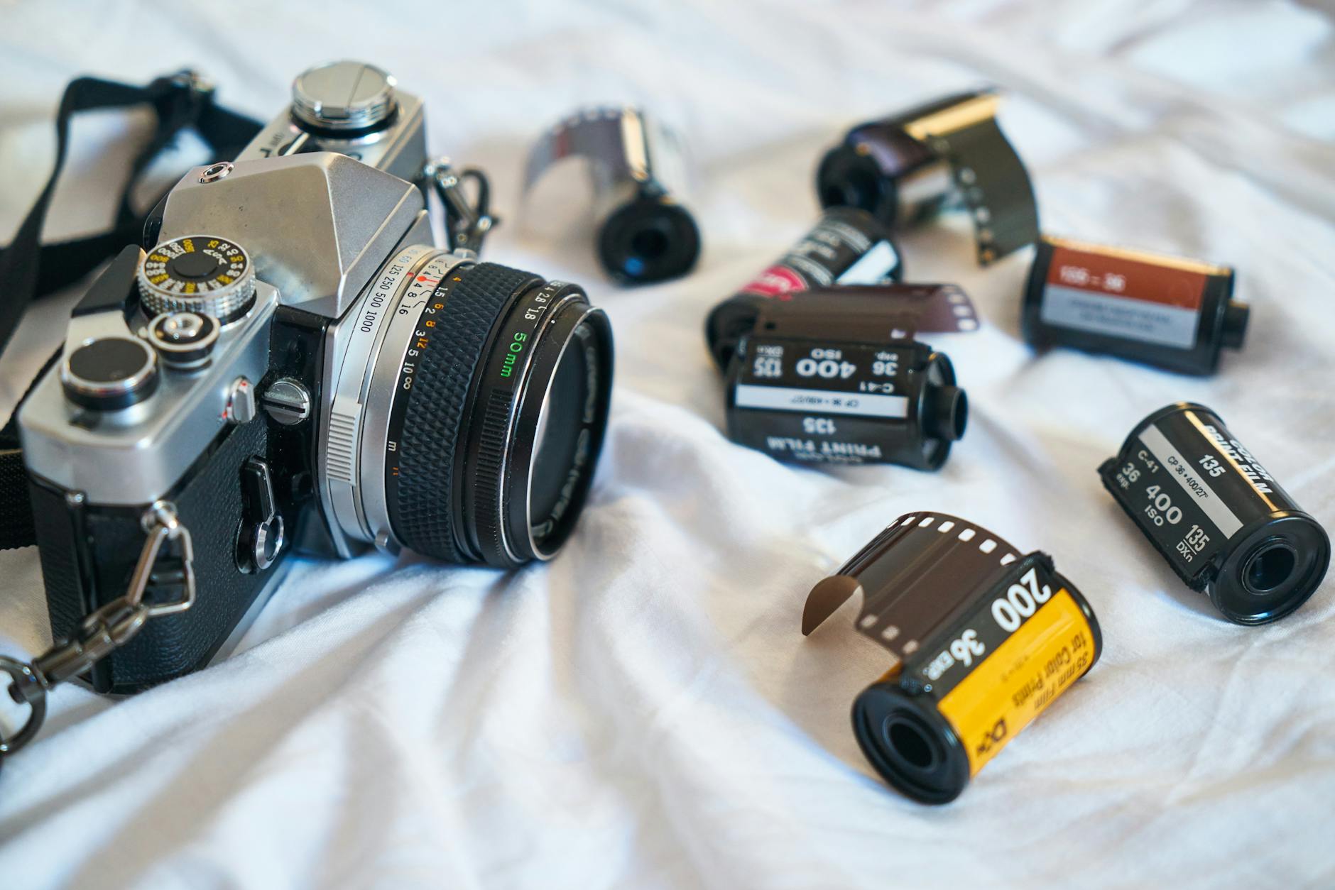 black and silver camera