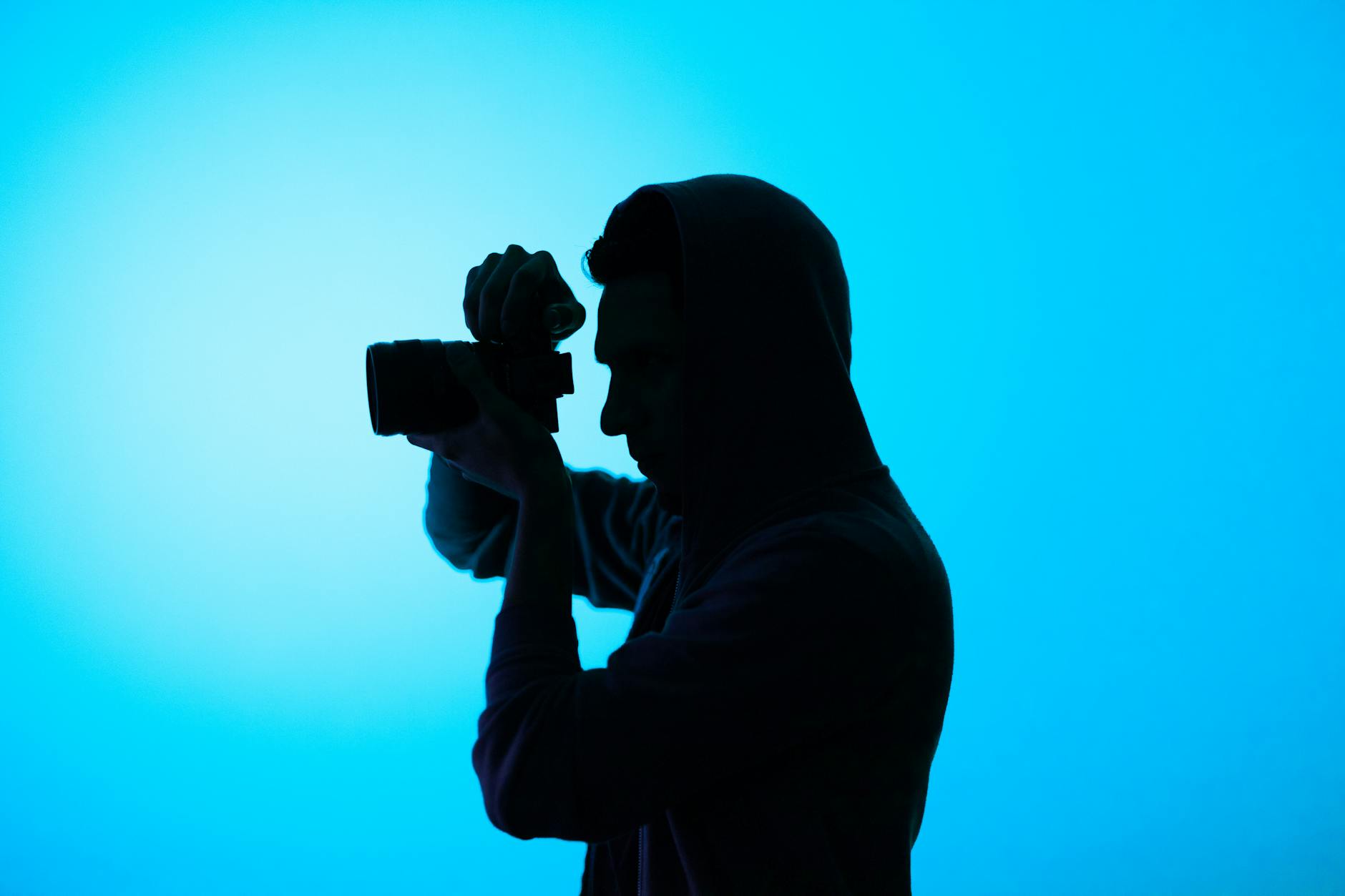 person using camera