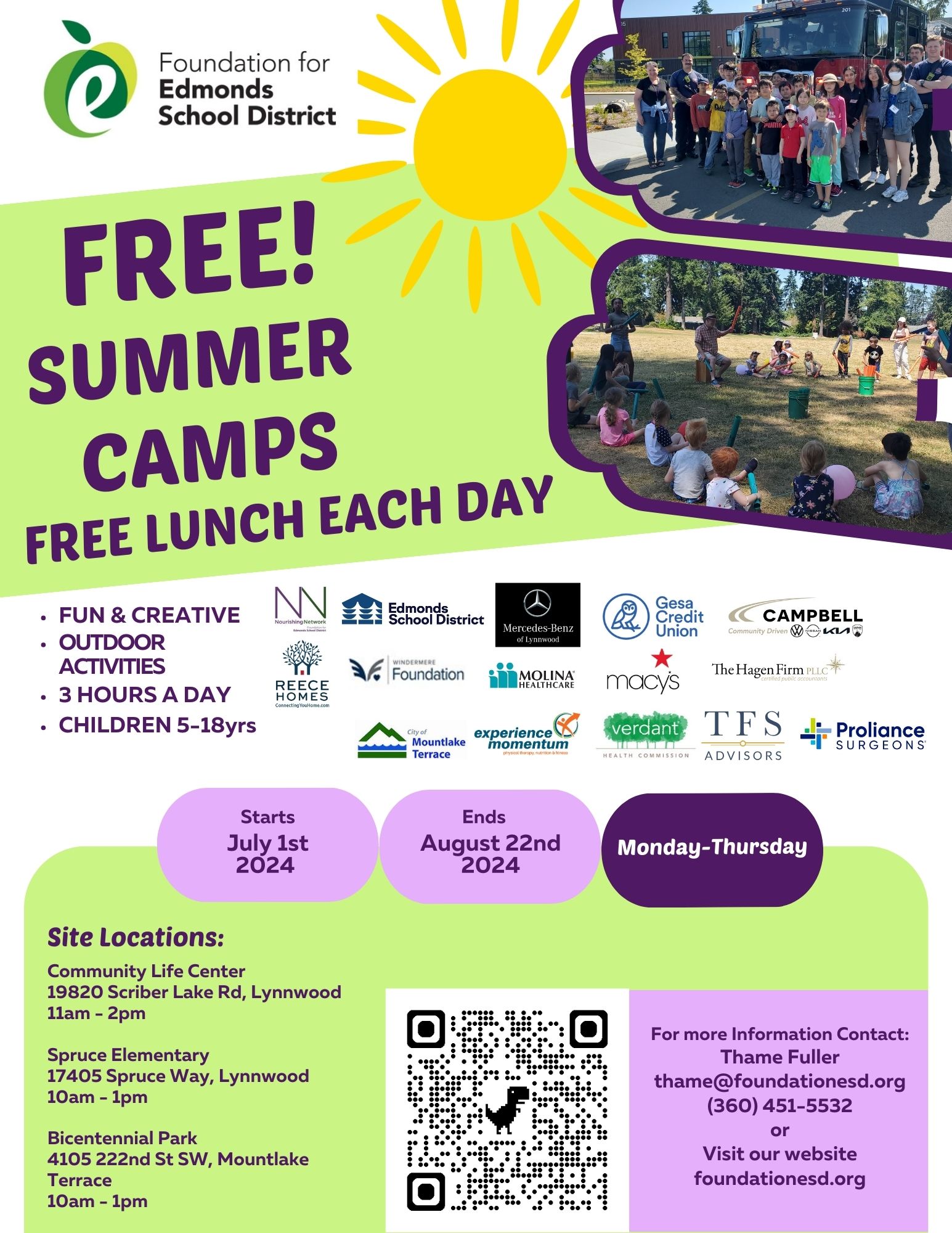 Summer Meal Program - Foundation ESD