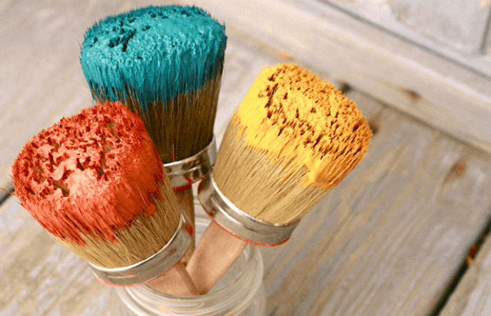 paint brush 3 with paint
