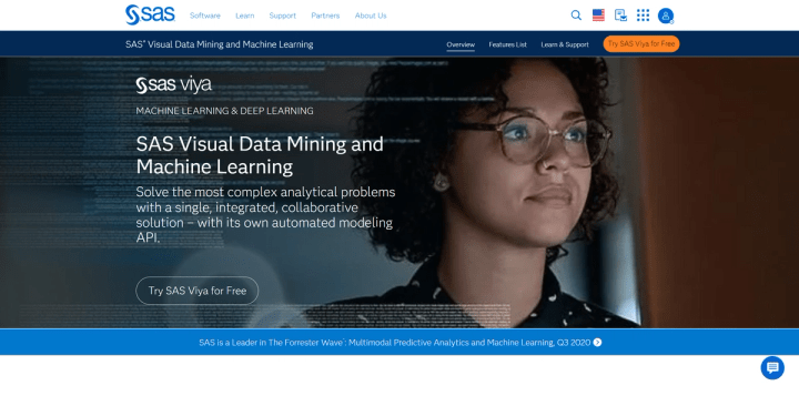 Sas Visual Data Mining Machine Learning Tool Information