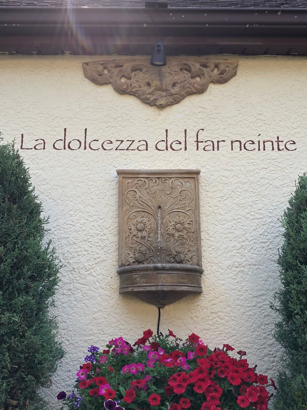 Self-care for teachers in a garden