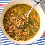 Andouille, Lentil & Vegetable Stew – The dump-and-cook approach makes this healthy and hearty soup extra easy to prepare － and the flavor might just make it a family favorite! Easily adapted for vegan diets, too. 