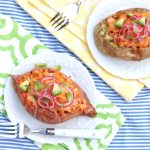 BBQ Chicken Stuffed Potatoes － The easiest of meals also happens to be hearty, healthy and endlessly adaptable.