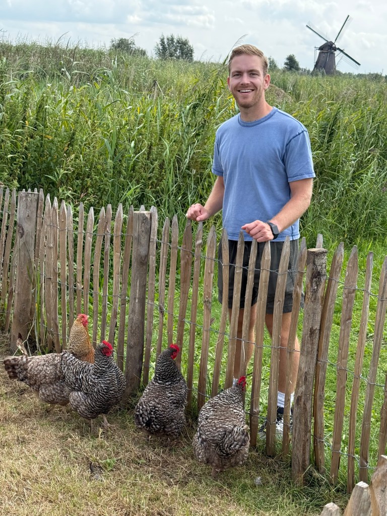 There were farm animals, as the 19 windmills were homes to 19 families.