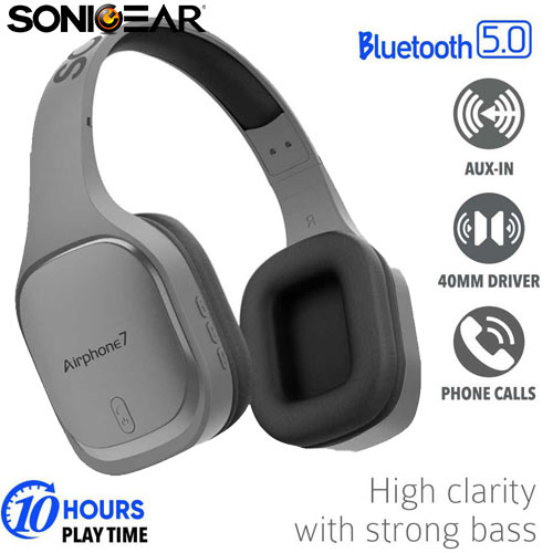 SONIC GEAR BLUETOOTH HEADSET AIRPHONE METAL 4TECH