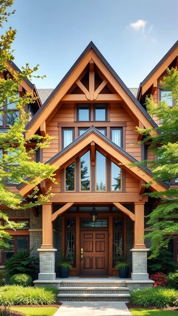 17 Modern Craftsman House Exterior Decor Ideas You Ll Love FowlFamily Open Gables.webp
