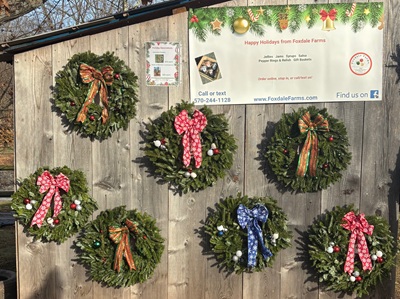 Decorated Christmas Wreath (Assorted) - Foxdale Farms