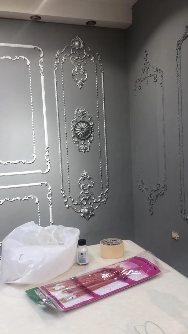 حليات مزخرفه و بانوهات بلاستيك قابله للدهان ps