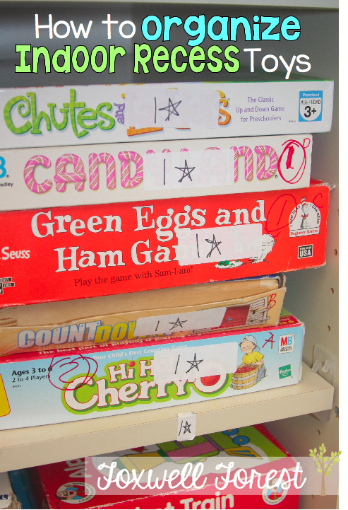 Find it fast · 2. Organizing Indoor Recess Toys Foxwell Forest