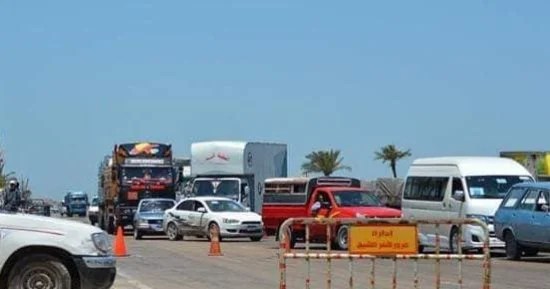 إعادة الحركة المرورية لطريق القاهر الإسكندرية الزراعي