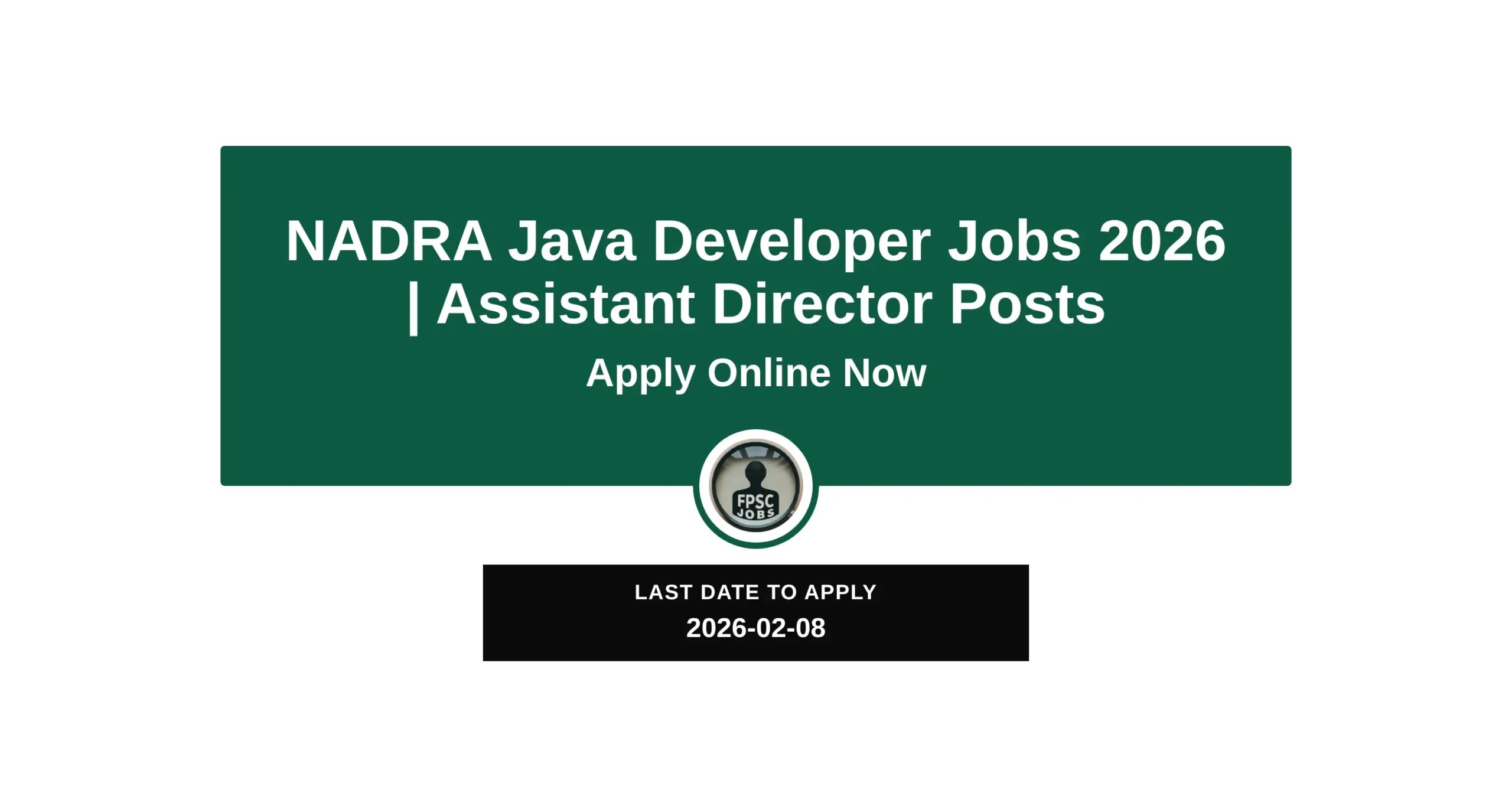 NADRA Islamabad Jobs 2026 for Assistant Director Java Developer