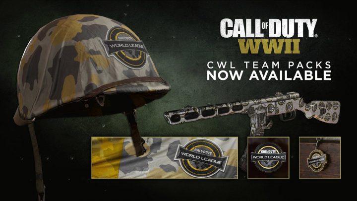 CoD:WWII：15種のCWLパック発売開始、コーリングカード・エンブレム・迷彩・ヘルメット・チャーム入