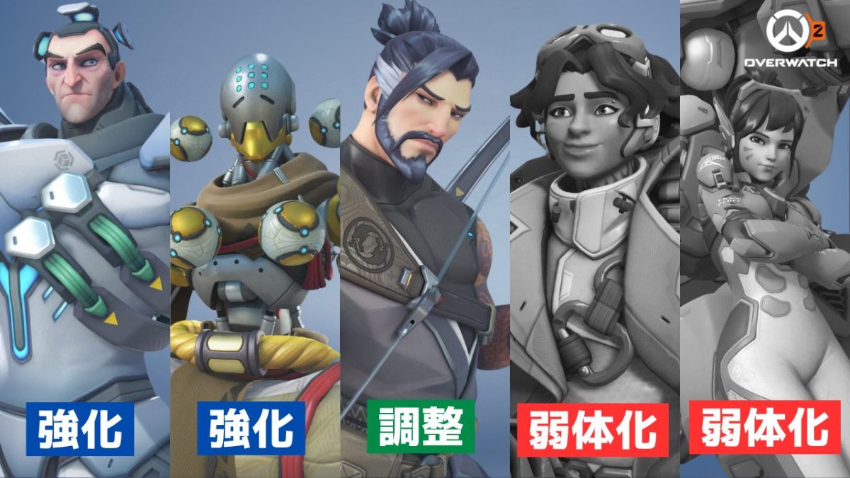 オーバーウォッチ2 ：アーマー & タンクパッシブ弱体化 / ハンゾーが