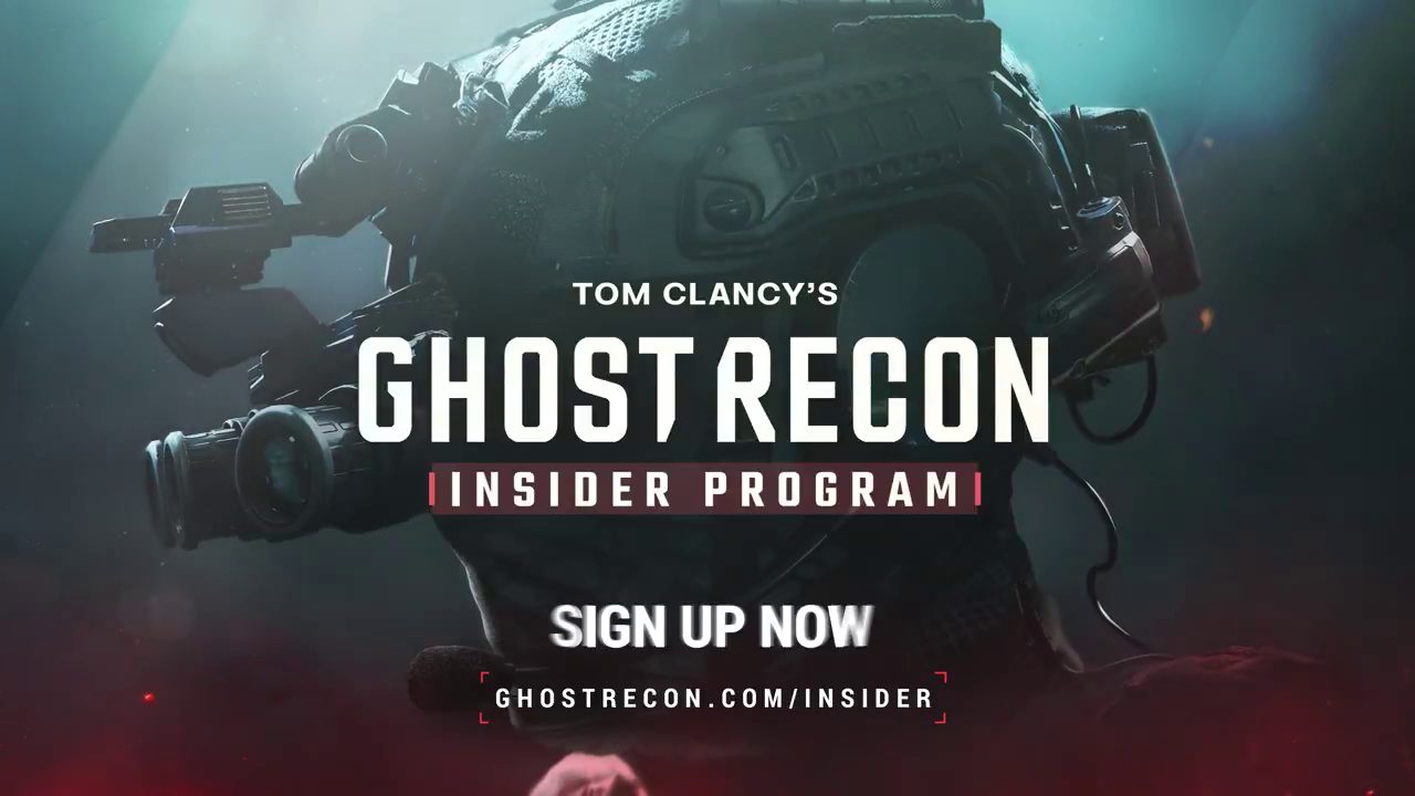 ゴーストリコン 新作 インサイダープログラム
