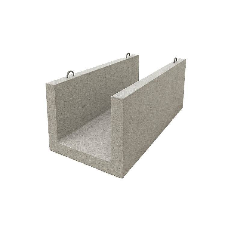 Precast utility channel for concrete drainage and underground utility systems
