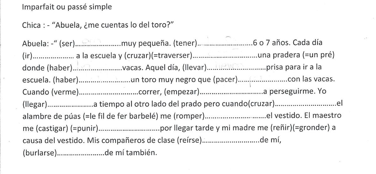 Les exercices d'espagnol sont corrigés, notés et imprimables. Exercice espagnol rapide :Bonjour à tous voici un exo ,je me confond