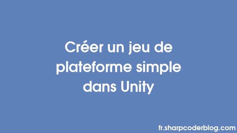 Creating A Simple Platformer Game In Unity Sharp Coder Blog - Premium Minimal Photo - Mobile