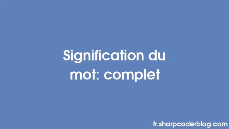 Signification Du Mot Compl Tement Sharp Coder Blog - Best City Textures in Mobile