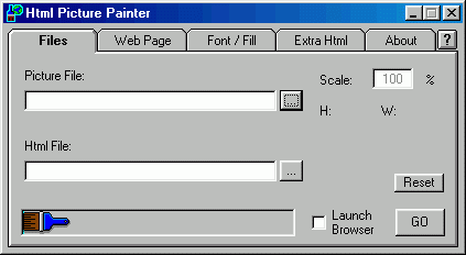 Figure 3: HTML Picture Painter main window.