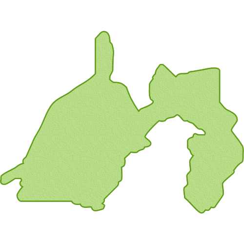 【日本地図】静岡県の地図イラスト