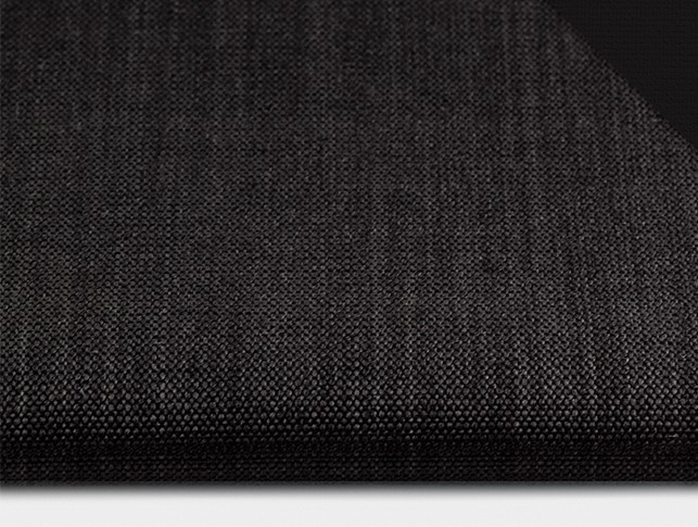 Roller Shades fabric, blackout, same color backing.