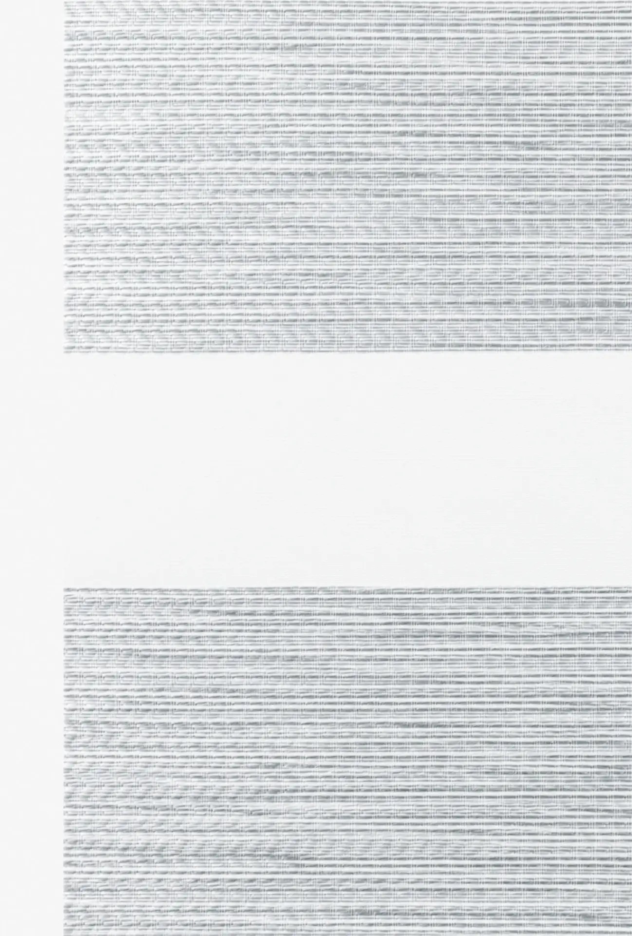 Cloud Twinlight fabric with soft light grey textured bands and sheer sections.