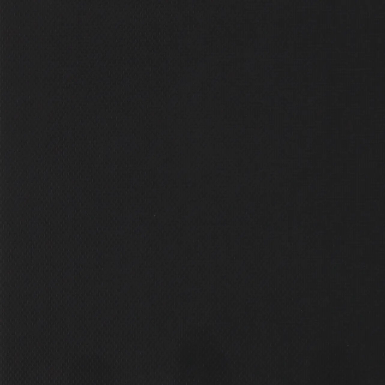 Black blackout fabric with subtle woven texture.
