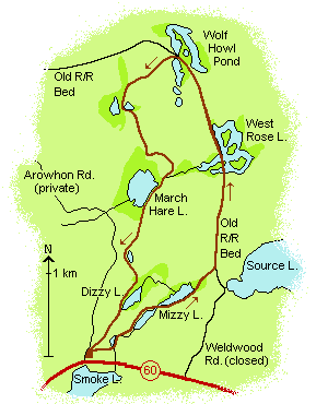 mizzy lake trail map