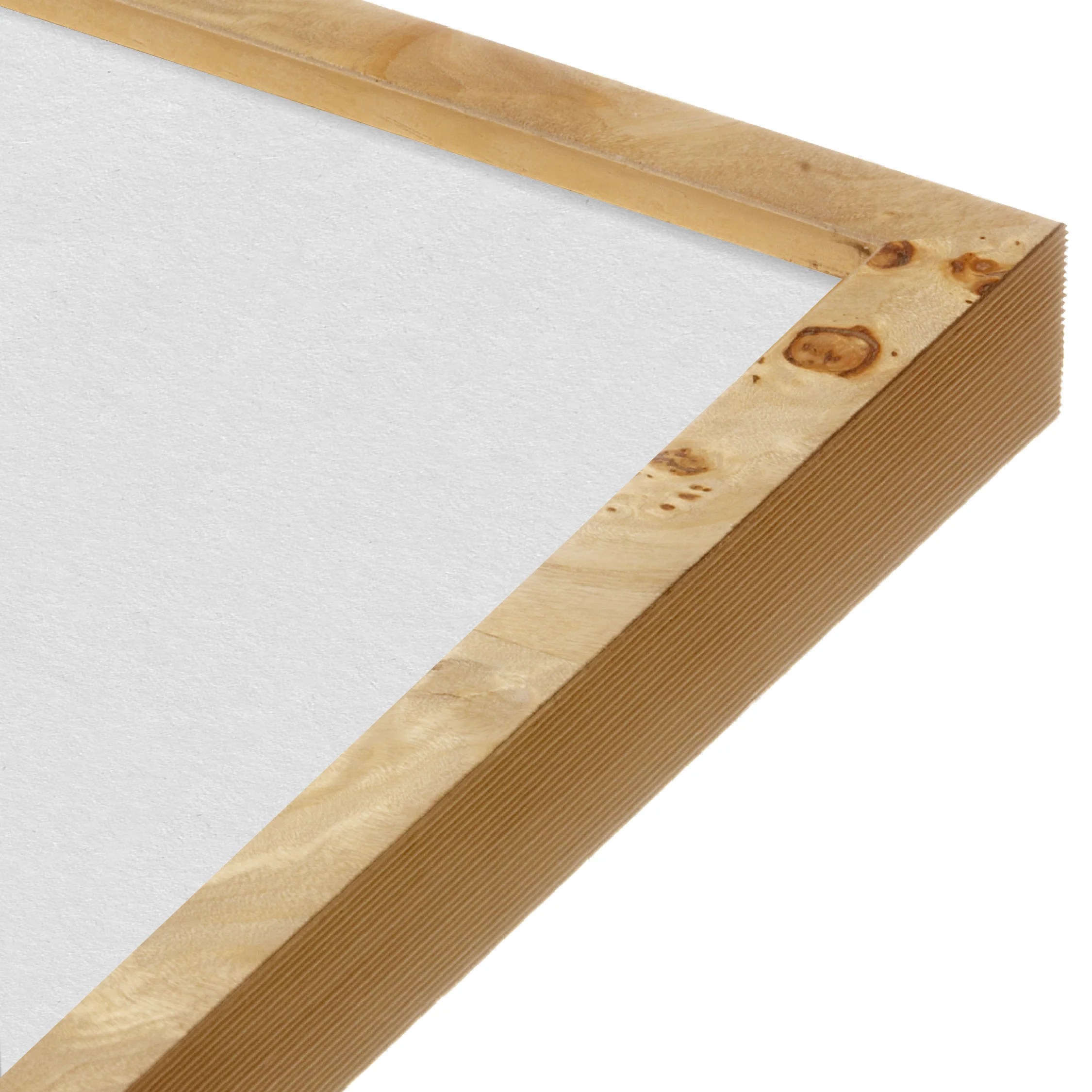 Natural Burlwood Narrow Width Wall Frame Frametolia