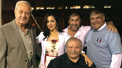 In primo piano, uno dei fondatori e principali organizzatori della Festa, Gennaro Panzera