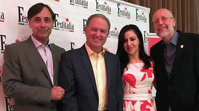 Da sinistra: Ernesto Virgulti (Brock University), Joe Baiardo e Livio Di Nello