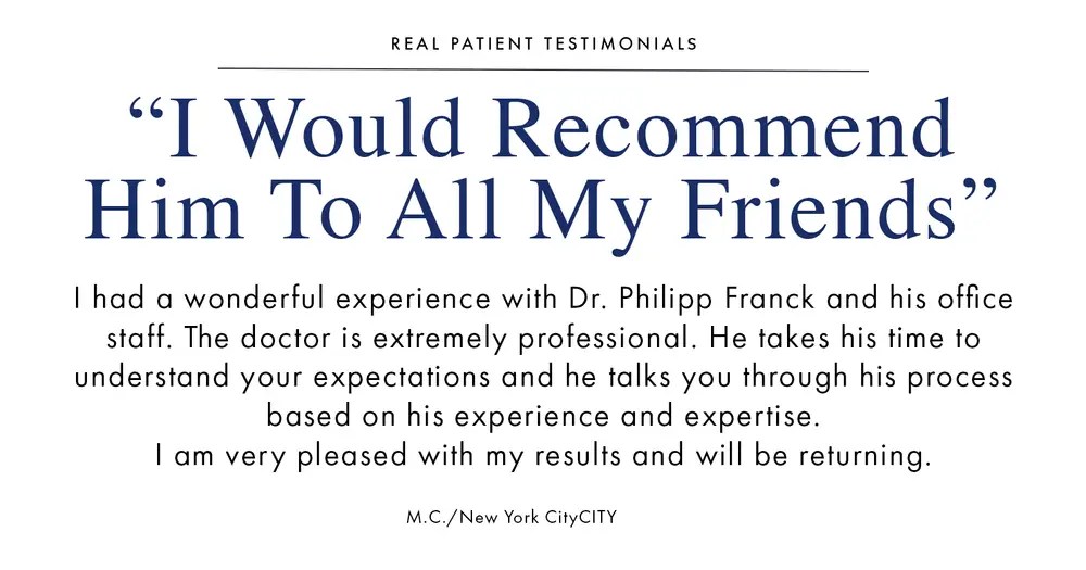 Patient review: I would recommend him to all my friends