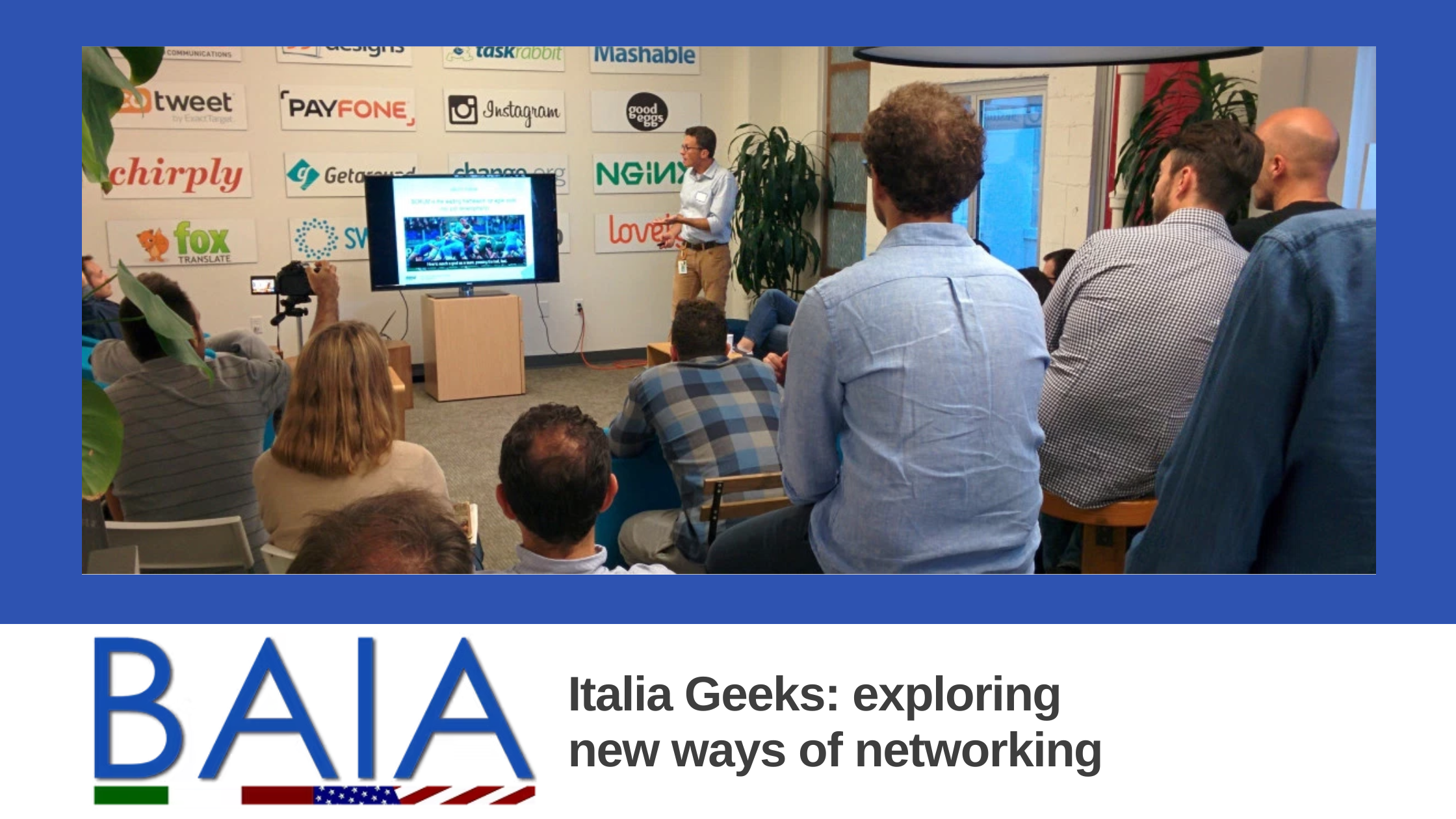 Italia Geeks: exploring new ways of networking