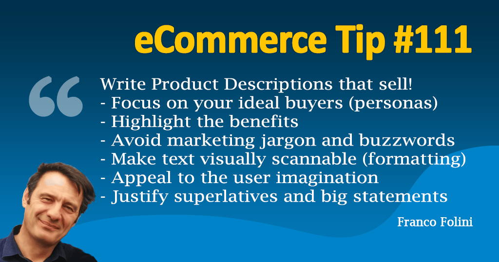 Content is king. For the user and for Google SERP. Write Product Descriptions that sell!