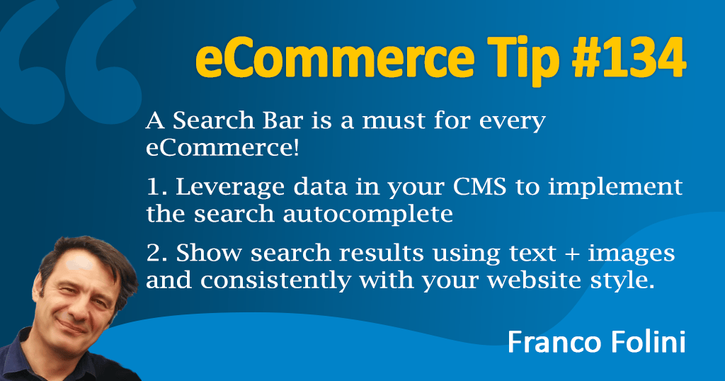 eCommerce: Increase Conversion Rate with a better search bar
