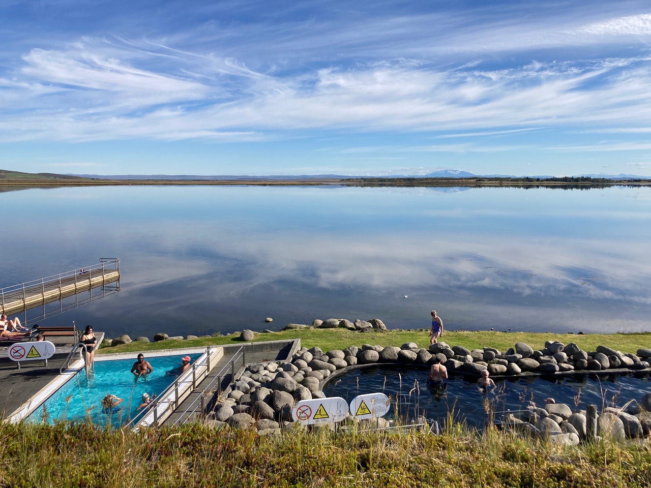 a traditional Icelandic geothermal spa on Lake Laugarvatn