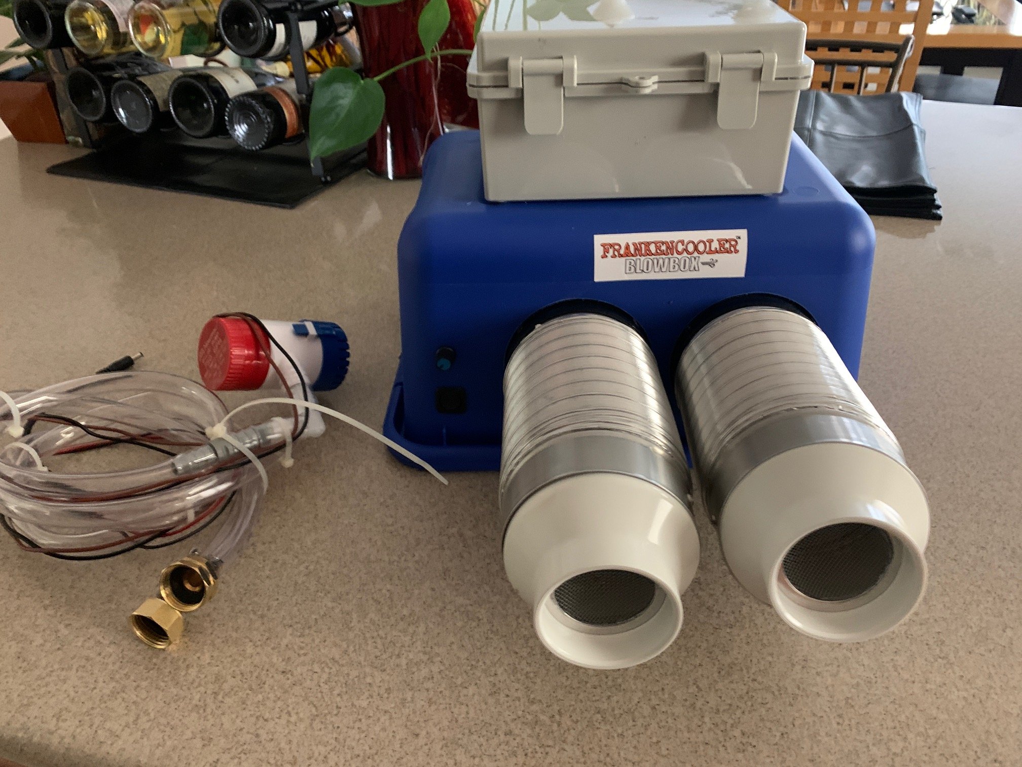 Built Blowbox TWIN W/Wireless Remote Frankencooler Ice Chest Air