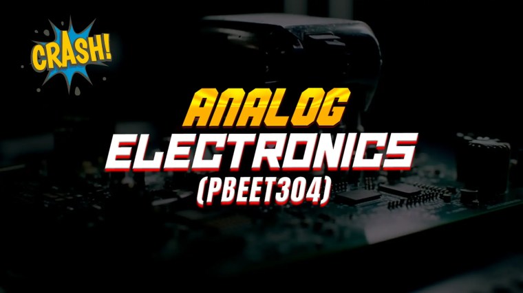 CRASH – ANALOG ELECTRONICS (PBEET304)