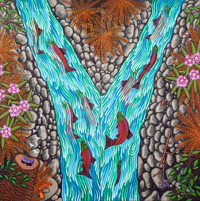 Artist Michael Samuelson - Beautiful Mountain Texture - Desktop