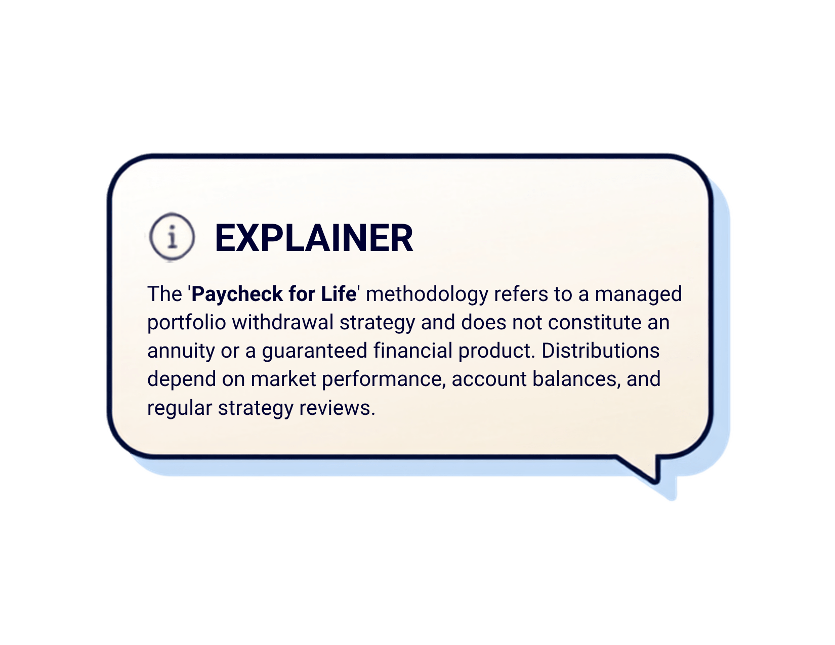 Paycheque for life explainer