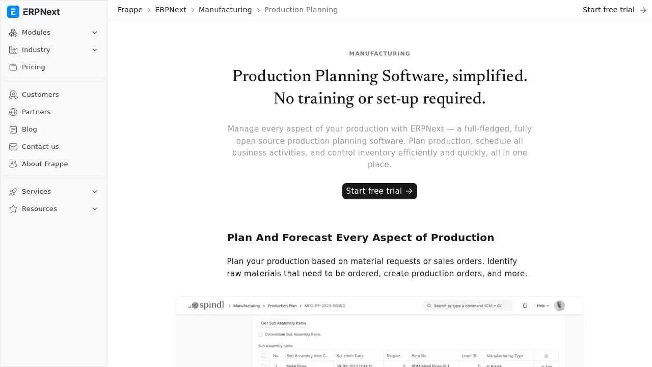 Open Source Erp Software For Production Planning