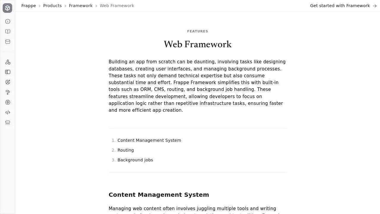 Web Framework Frappe Framework