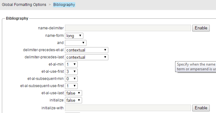 Mendeley changing ‘et al’ usage